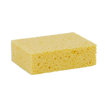 5x Sterk absorberende viscose spons geel 14 x 11 x 3,5 cm - Sponzen