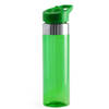 Drinkfles/waterfles groen met schroefdop en RVS 650 ml - Drinkflessen