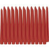24x Lange kaarsen rood 25 cm 8 branduren dinerkaarsen/tafelkaarsen - Dinerkaarsen