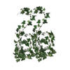 2x Klimop slinger groen Hedera Helix 180 cm - Kunstplanten