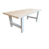 Wood4you - Eettafel Seattle blanco geschaafd vurenhout - wit - 160/90 cm - 160/90 cm - Eettafels