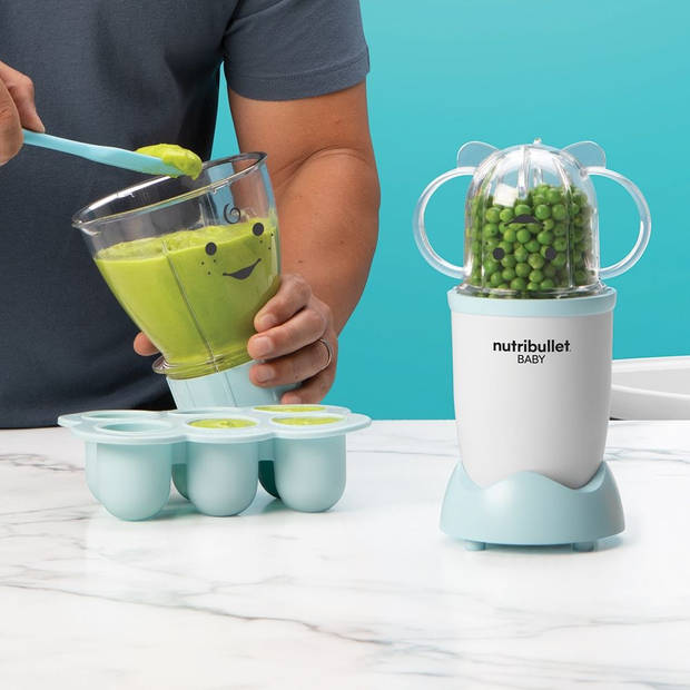 Nutribullet Baby - Blender voor babyvoeding bereiding - Incl. Handige Bewaarbakjes & Bekers