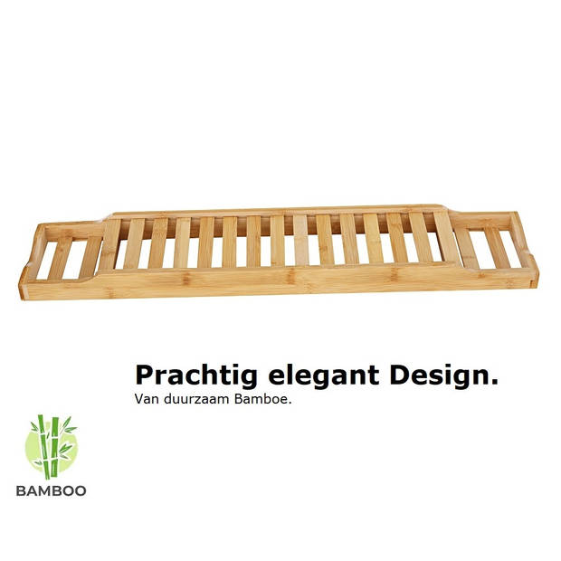 Bamboe badrekje voor over bad - 70 cm lang Badplank - badbrug