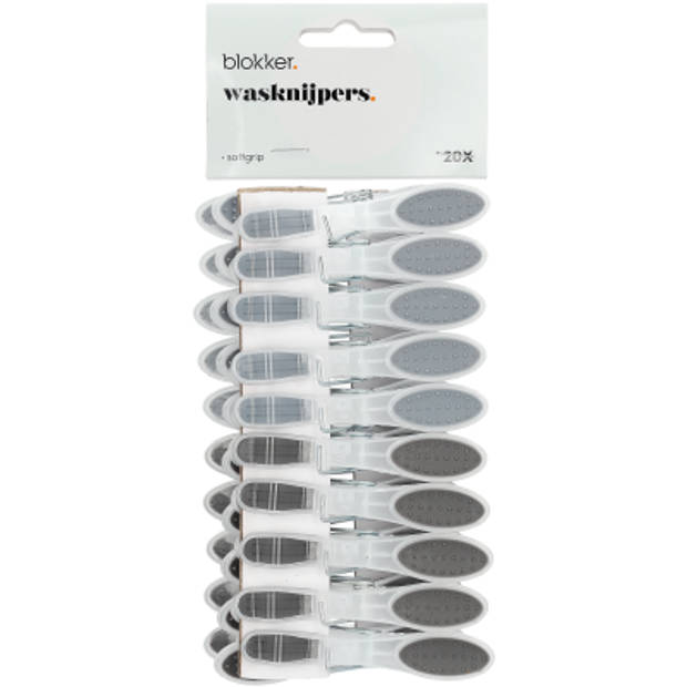 Blokker softgrip wasknijpers - 20 stuks