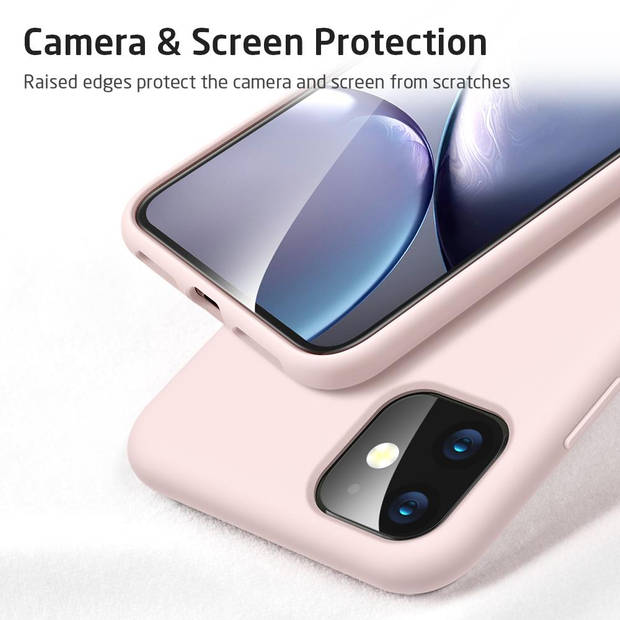 ESR - telefoonhoesje - Apple iPhone 11 - Yippee siliconen - Roze