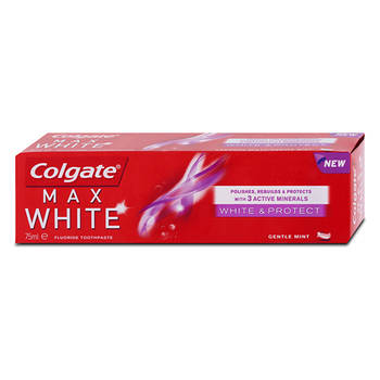 Colgate Max White - White & Protect Tandpasta