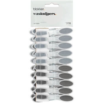 Blokker softgrip wasknijpers - 20 stuks
