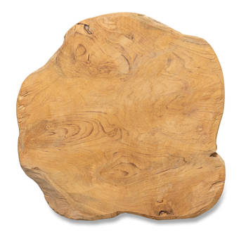 Blokker plateau - 24 cm - teak hout