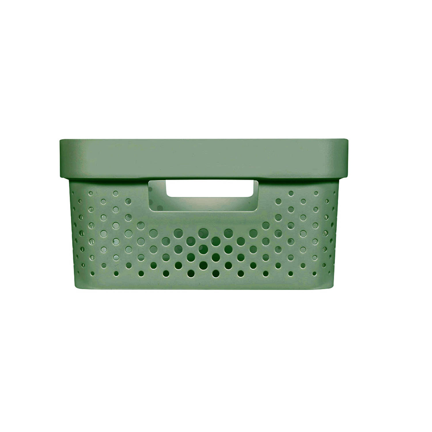 Curver Infinity Dots Opbergbox 11L - Groen - 100% Recycled | Blokker