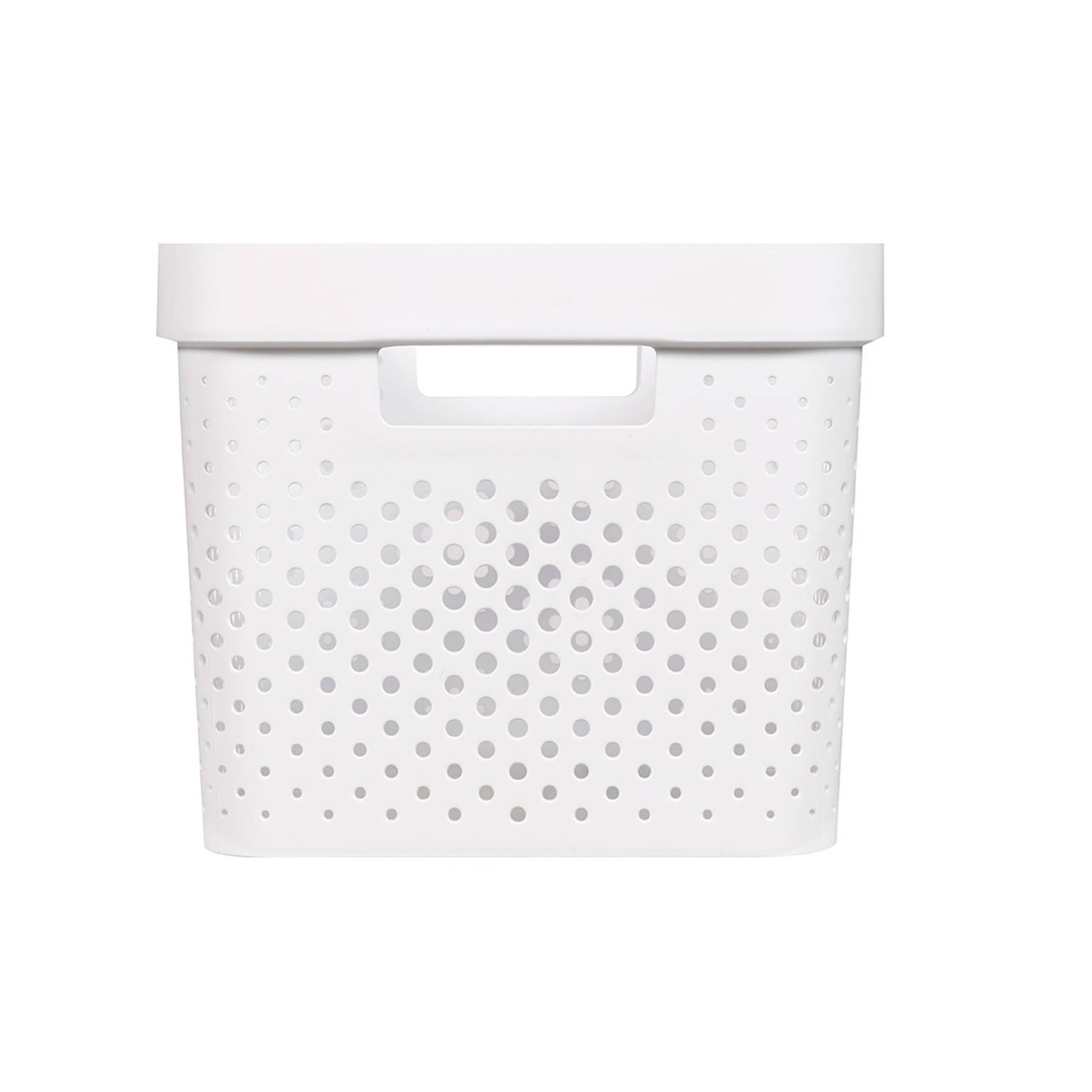 Bulk Chaise longue Gesprekelijk Curver Infinity Dots Opbergbox - 17L - Wit - 100% Recycled | Blokker