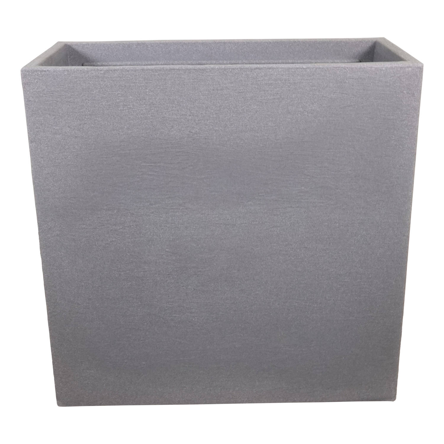 4gardenz® Stone Rechthoekige Bloembak Voor Buiten - 60x60x26cm - Lichtgrijs