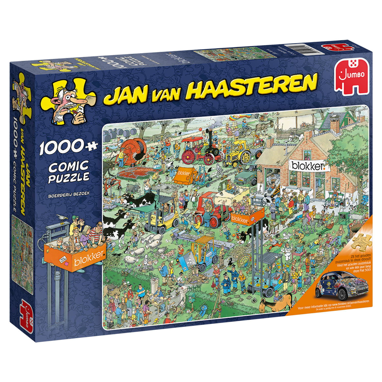 lood half acht diefstal Jan van Haasteren boerderijbezoek 1000 stukjes | Blokker