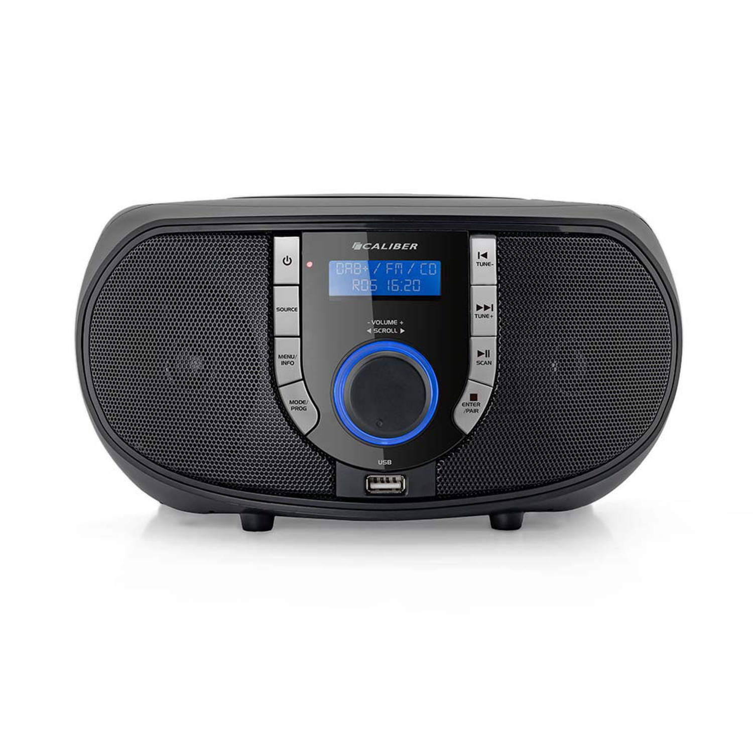 Caliber Audio Technology HBC433DAB-BT DAB+ CD-radio AUX, Bluetooth, CD, FM Zwart