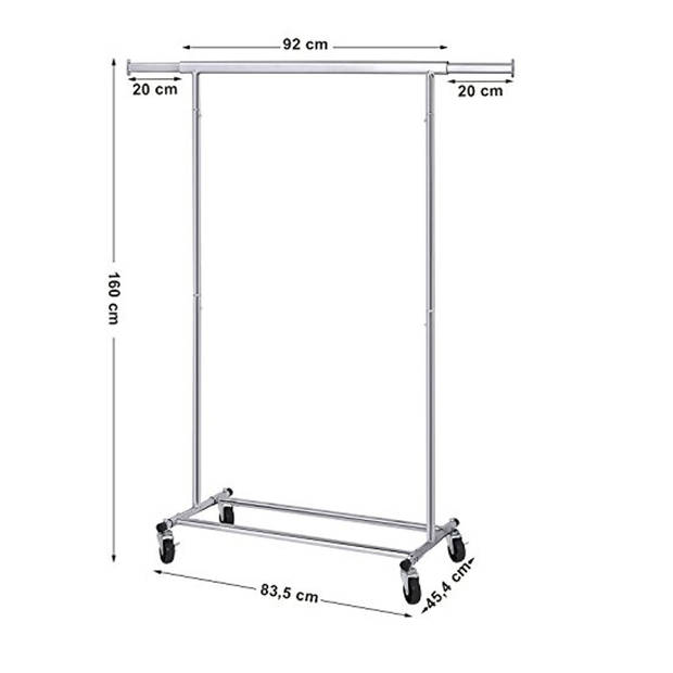 Bobbel Home - Kledingrek Met Uitschuifbare Kledingstang - Copy