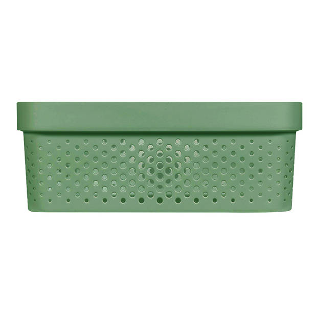 Curver Infinity Dots Opbergbox - 11L - Groen - 100% Recycled