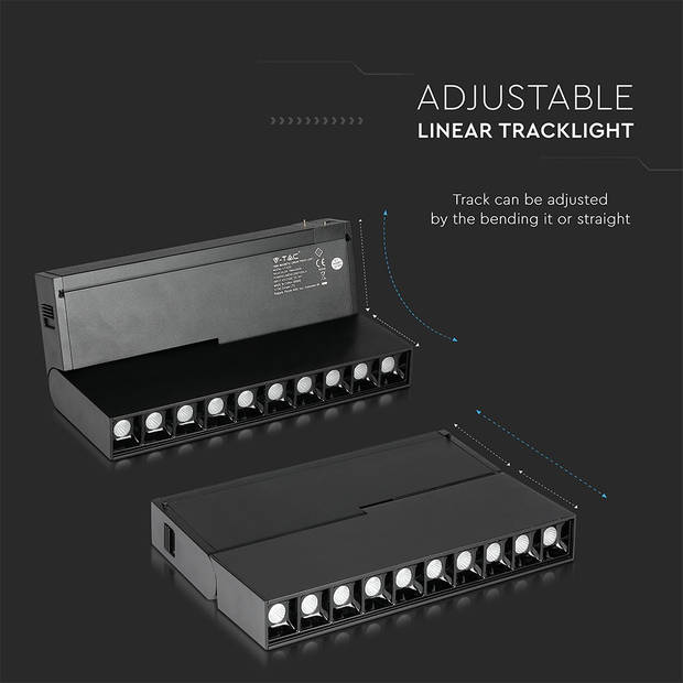 V-TAC VT-4220 LED tracklights - Magnetische lineaire verlichting - IP20 - 20 watt - 1200 lumen - 4000K