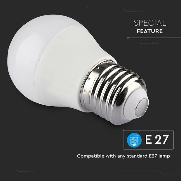 V-tac VT-5124 LED WiFi smart lamp - 4.5W - RGB+W - E27