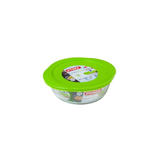 Pyrex - Schaal Rond met Deksel, 1 liter - Pyrex Cook & Store