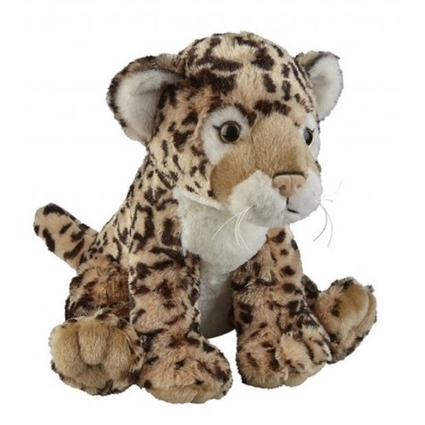 Pluche bruine jaguar/luipaard knuffel 30 cm speelgoed - Knuffeldier