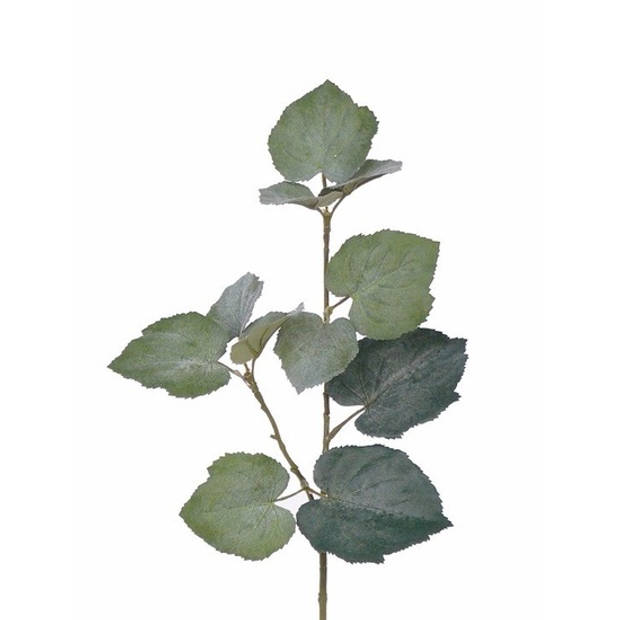 5x Groene Linde Tilia Grape kunsttak 50 cm - Kunstbloemen
