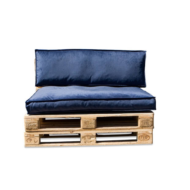 In The Mood Collection In The Mood Palletkussenset Royal Velvet Royal Blue