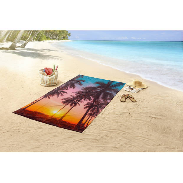 Good Morning Strandlaken Velours Bora Bora 100x180cm - multi