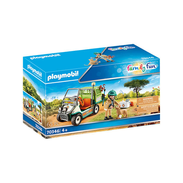 Playmobil Family Fun - Dierenverzorger met voertuig 70346