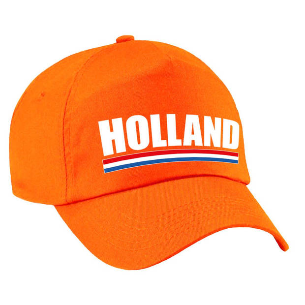 Holland / Nederland landen pet oranje dames en heren - Verkleedhoofddeksels