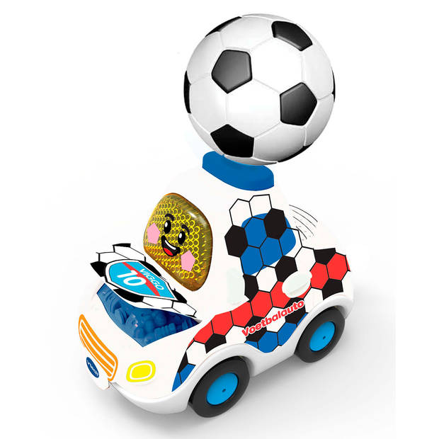 VTech Toet Toet auto: Viggo Voetbalauto NL wit 15 cm