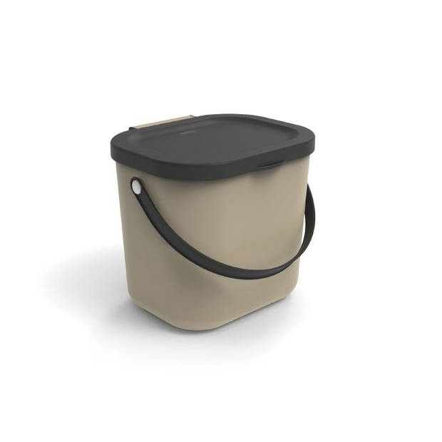 Rotho Albula afvalbak - 6 liter - cappuccino