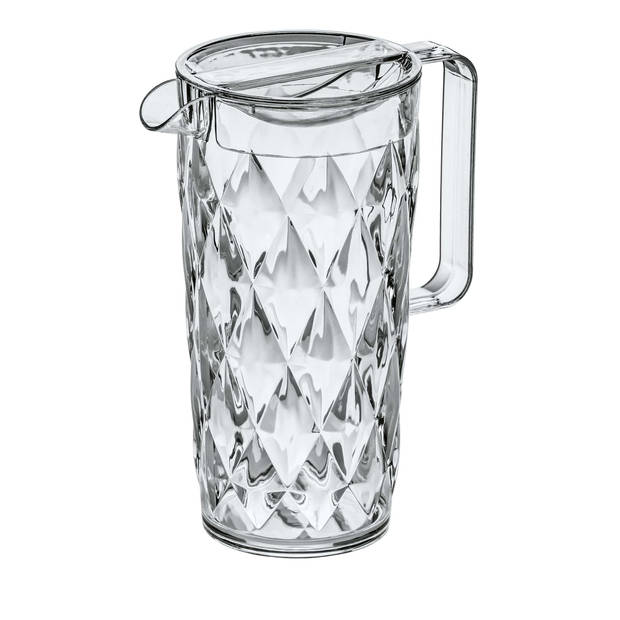 Koziol - Crystal Karaf 1,6 liter met 4 Bekers van 250 ml - Kunststof - Transparant