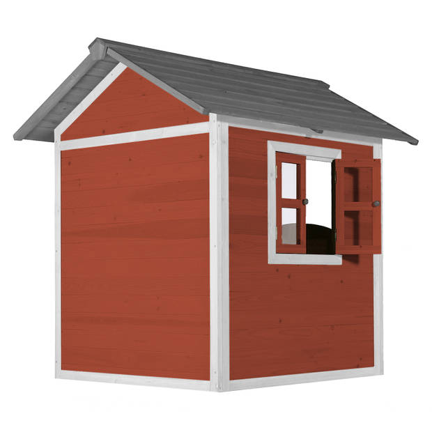 AXI Beach Lodge Speelhuis van FSC hout Speelhuisje voor de tuin / buiten in rood