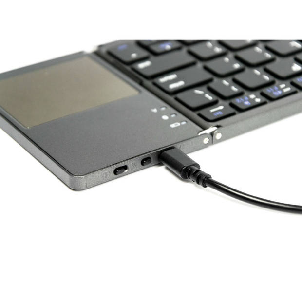 Silvergear Draadloos Opvouwbaar QWERTY Toetsenbord met Touchpad - Voor Smartphones en Computers