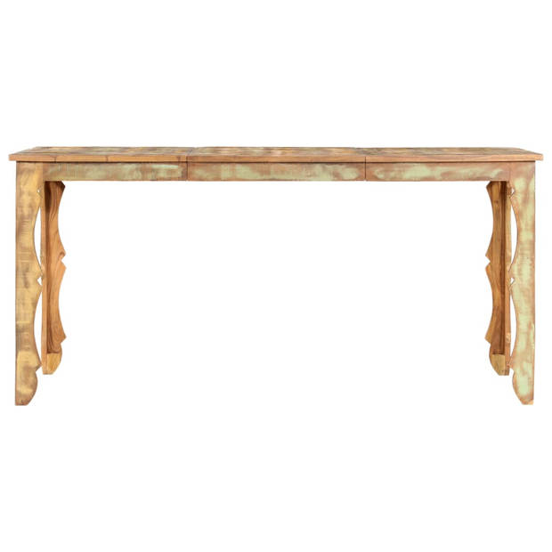 The Living Store Eetkamertafel - Massief gerecycled hout - 160 x 80 x 76 cm - Retro design