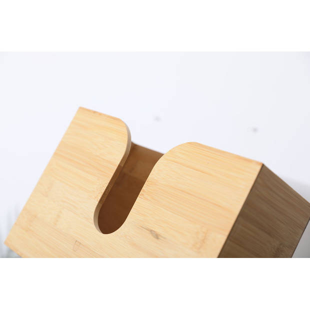 Bamboe Tissue box voor aan de wand - Tissuehouder voor wandmontage -