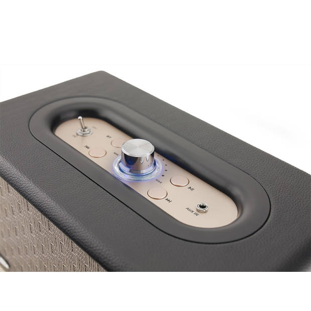 Caliber Speaker met bluetooth technologie met USB en accu - Retro Zwart (HFG311BT)