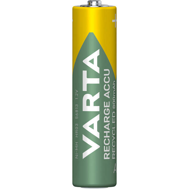 Varta oplaadbare batterijen recycled AAA blister 4