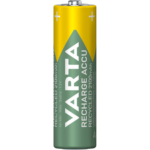 Varta oplaadbare batterijen recycled AA blister 4