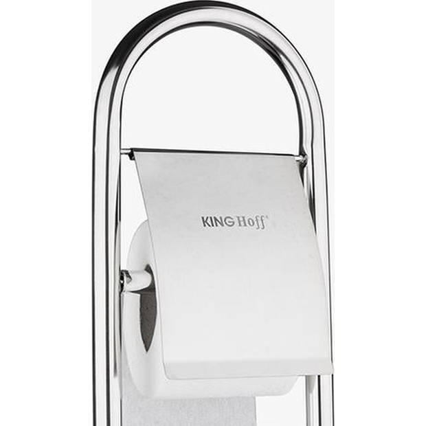 Kinghoff 3221 - toilet borstel & papier houder - RVS