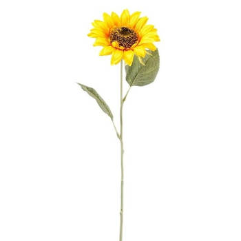 Gele kunst zonnebloem kunstbloemen 62 cm decoratie - Kunstbloemen