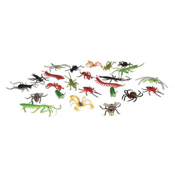 Speelset kinderen insecten 24 delig - Dieren insecten speelgoed - speelgoed voor kinderen