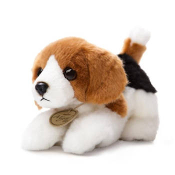 Pluche dieren knuffels beagle hond - 20 cm - Knuffeldieren honden speelgoed - Knuffel huisdieren