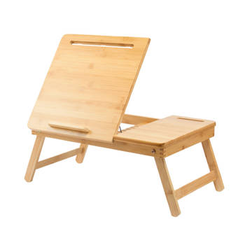 Laptoptafel voor op Bank of bed van bamboe hout - Met Telefoon en