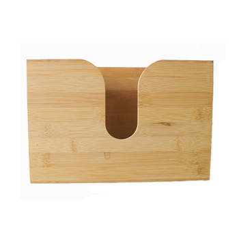 Bamboe Tissue box voor aan de wand - Tissuehouder voor wandmontage -
