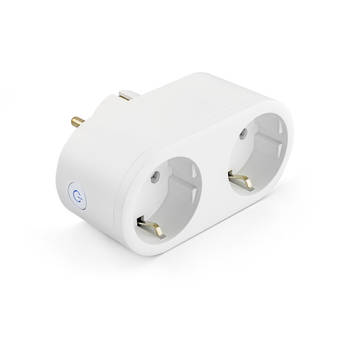 Caliber Dubbele Slimme Stekker - Smart Plug Voor Energiebesparing - Google Home, Amazon Alexa en Siri (HWP121E)