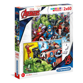 Clementoni Legpuzzel Marvel Avengers 2x60 stukjes