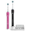 Oral-B elektrische tandenborstel Smart 4 4900 Duo zwart en roze - 3 poetsstanden