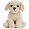 Pluche Golden Retriever honden knuffel 16 cm zittend - Golden Retriever huisdieren knuffels - Speelgoed