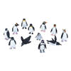 Speelset kinderen pinguins 12 delig - Pooldieren pinguins speelgoed - speelgoed voor kinderen
