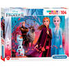 Clementoni legpuzzel Frozen II karton meisjes 104 stukjes